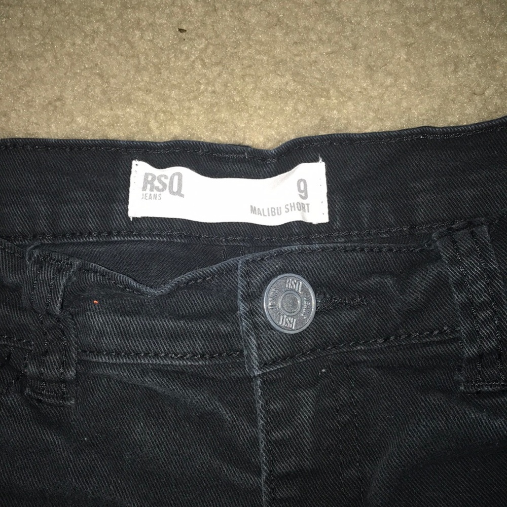 Black Jean Shorts - Picture 3 of 3